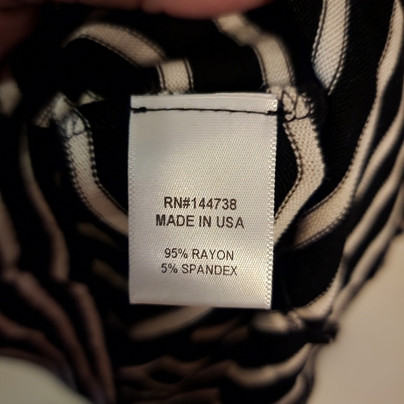 Hye Park and Lune Stripe Black White Dress Size 1/S NWT - Picture 3 of 12